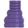 vidaXL 8-dielna sada uter&aacute;kov FROGN fialov&aacute; 360 g/m&sup2;