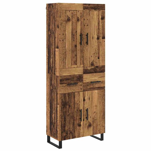 vidaXL Highboard Star&eacute; drevo 69,5 x 34 x 180 cm Kompozitn&eacute; drevo