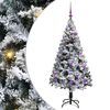vidaXL Umel&yacute; vianočn&yacute; stromček Biela 150 cm PVC a Oceľ a Plast