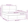 vidaXL Posteľn&yacute; r&aacute;m boxspring s matracom sivohned 160x200 cm l&aacute;tka