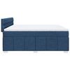 vidaXL Boxspring posteľ s matracom modr&aacute; 200x200 cm l&aacute;tka