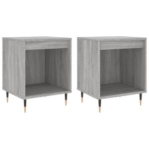 vidaXL Nočn&eacute; stol&iacute;ky 2 ks siv&yacute; dub sonoma 40x35x50 cm kompozitn&eacute; drevo
