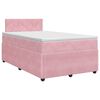 vidaXL Posteľ boxspring s matracom Ružov&aacute; 120 x 190 cm Zamat