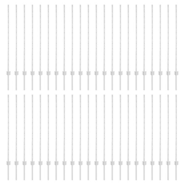 vidaXL Stĺp na plot. 44 pcs Strieborn&aacute; 160 cm Oceľ
