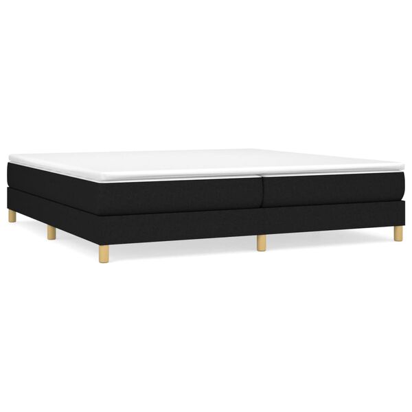 vidaXL Boxspring posteľ s matracom čierna 200x200 cm l&aacute;tka