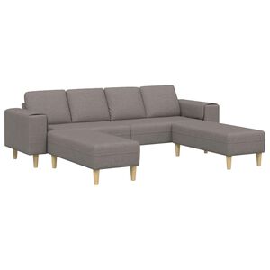 vidaXL Pohovka do ob&yacute;vačky 3 ks Sivohned&aacute; Polyester