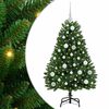 vidaXL Umel&yacute; Skl&aacute;pac&iacute; Vianočn&yacute; Stromček Zelen&aacute; 120 cm PVC a oceľ