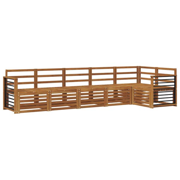 vidaXL S&uacute;pravy pohoviek 6 pcs Pr&iacute;rodn&aacute; Pevn&eacute; ak&aacute;ciov&eacute; drevo