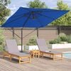 vidaXL Roma Parasol Modr&aacute; 286 x 284 x 265 cm Hlin&iacute;k a polyester