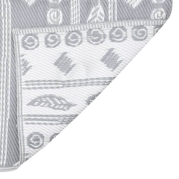 vidaXL Vonkajší koberec ARAKIL šedý 140x200 cm PP