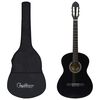 vidaXL Klasick&aacute; gitara pre začiatočn&iacute;kov s ta&scaron;kou čierna 4/4 39
