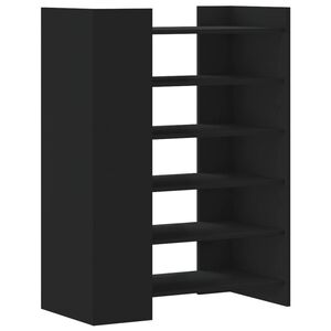 vidaXL Botn&iacute;k čierny 74,5x37,5x100 cm kompozitn&eacute; drevo