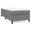 vidaXL Posteľn&yacute; r&aacute;m s boxspringom tmavosiv&aacute; 90x200 cm l&aacute;tka