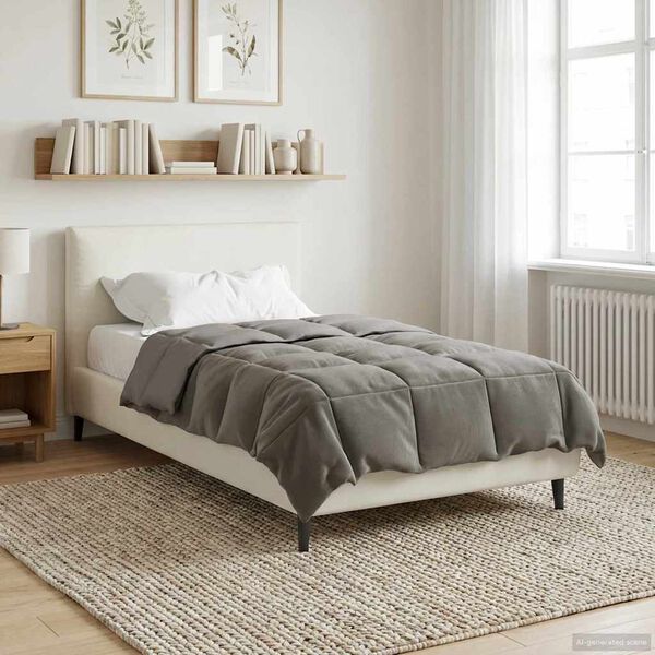 vidaXL Prikr&yacute;vka na cel&yacute; rok Svetlosiv&aacute; 155 x 220 cm Mikrovl&aacute;kno