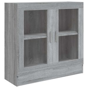 vidaXL Vitr&iacute;na siv&yacute; dub sonoma 82,5x30,5x80 cm spracovan&eacute; drevo