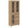vidaXL Highboard Remeseln&yacute; dub 69,5 x 34 x 180 cm Kompozitn&eacute; drevo
