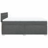 vidaXL Boxspring posteľ s matracom tmavosiv&aacute; 140x200 cm l&aacute;tka