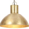 vidaXL Z&aacute;vesn&aacute; lampa 25 W, mosadzn&aacute;, okr&uacute;hla 48 cm E27