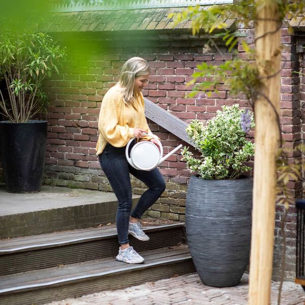 Capi V&aacute;za Nature Rib elegantn&aacute; Deluxe 40x60 cm antracitov&aacute; KOFZ1131