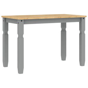 vidaXL Jed&aacute;lensk&yacute; st&ocirc;l Corona siv&yacute; 112x60x75 cm borovicov&yacute; mas&iacute;v