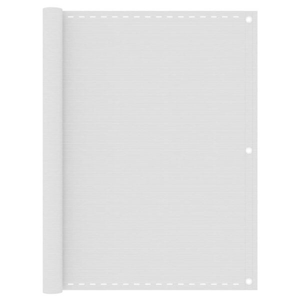 vidaXL Balkónová markíza biela 120x500 cm HDPE