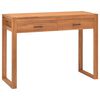 vidaXL P&iacute;sac&iacute; st&ocirc;l s 2 z&aacute;suvkami 100x40x75 cm, t&iacute;kov&eacute; drevo