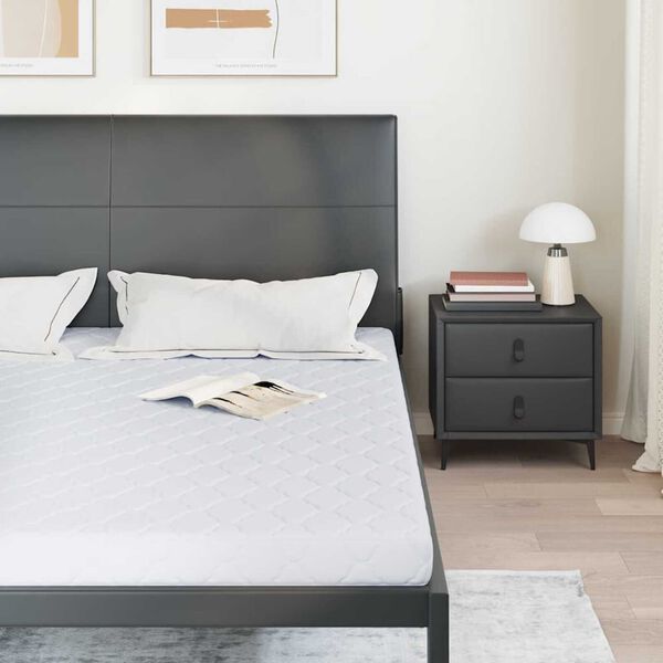 vidaXL Matrac Biela 180 x 200 cm žak&aacute;rov&aacute; tkanina