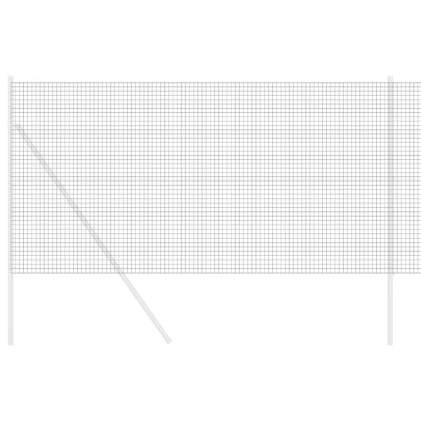 vidaXL Zvarený drôtený plot Sivá 1.2 x 25 m Oceľ