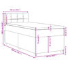 vidaXL Boxspring posteľ s matracom tmavohned&aacute; 100x200 cm l&aacute;tka