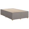 vidaXL Boxspring posteľ s matracom sivohned&aacute; 120x190 cm l&aacute;tka