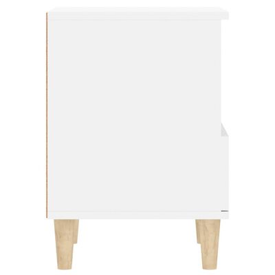 vidaXL Nočný stolík biely 40x35x50 cm