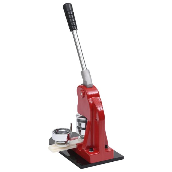 vidaXL Stroj na v&yacute;robu odznakov s okr&uacute;hlou rezačkou 25 mm