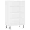 vidaXL Vysok&aacute; skrinka biela 57x35x90 cm kompozitn&eacute; drevo