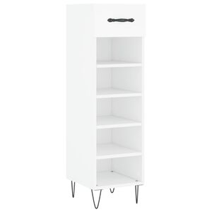 vidaXL Botn&iacute;k biely 30x35x105 cm kompozitn&eacute; drevo
