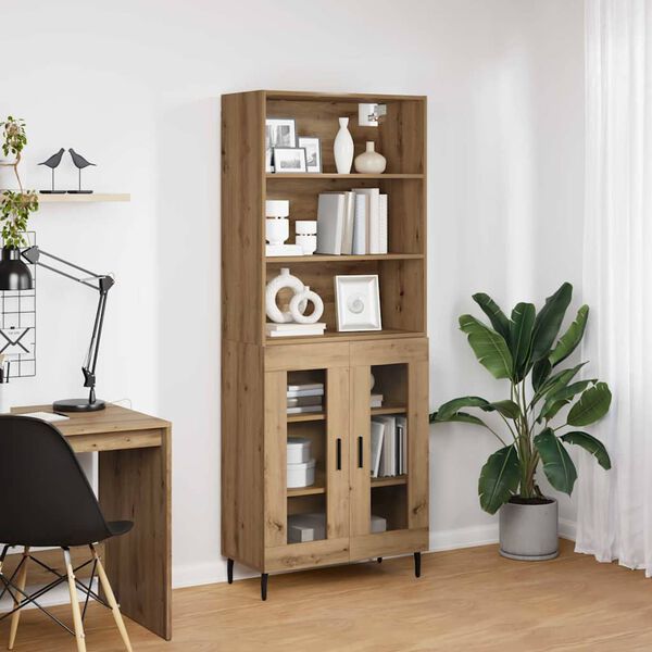 vidaXL Highboard Remeseln&yacute; dub 69,5 x 34 x 180 cm