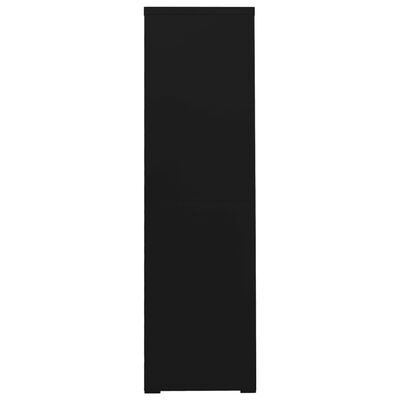 vidaXL Kartotéka čierna 90x46x164 cm oceľová