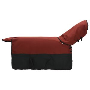 vidaXL Pl&aacute;&scaron;ť pre kone Bordov&aacute; a čierna 75 cm Polyester