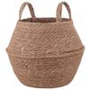 vidaXL Kvetin&aacute;č s uchami Pr&iacute;rodn&aacute; &Oslash; 32 x 32 cm 100% Morsk&aacute; tr&aacute;va