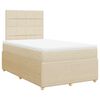 vidaXL Boxspring posteľ s matracom kr&eacute;mov&yacute; 120x200 cm l&aacute;tka