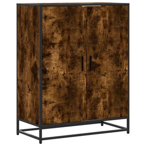 vidaXL Skrinka na top&aacute;nky, tmav&yacute; dub 75x38x97,5cm kompozitn&eacute; drevo+kov