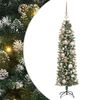 vidaXL Umel&yacute; chud&yacute; vianočn&yacute; strom s 150 LED-i Zelen&aacute; a biela 120 cm