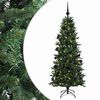 vidaXL Umel&yacute; vianočn&yacute; stromček s vianočn&yacute;mi guľami 120 cm 150 LED