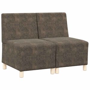 vidaXL Bezr&uacute;čkov&aacute; modul&aacute;rna sofa jednotka 2 pcs Tmavo &scaron;ed&aacute;