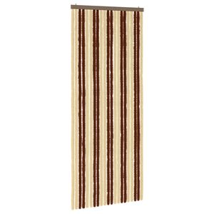 vidaXL Z&aacute;ves proti hmyzu z chenille Hned&aacute; a b&eacute;žov&aacute; 90 x 220 cm 100% PP