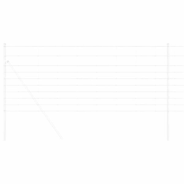 vidaXL Pastiersky plot Strieborná 25 x 1 m Pozinkovaná oceľ