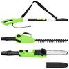 vidaXL 2v1 tyčov&aacute; reťazov&aacute; p&iacute;la/nožnice na živ&yacute; plot 25/41 cm 710/550W