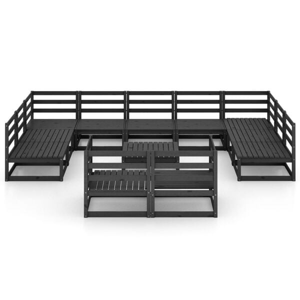 vidaXL 12-dielna z&aacute;hradn&aacute; sedacia s&uacute;prava, borovicov&yacute; mas&iacute;v