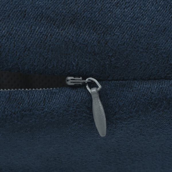 vidaXL Návliečky na vankúše, 4 ks, umelý semiš, 80x80 cm, námornícka modrá