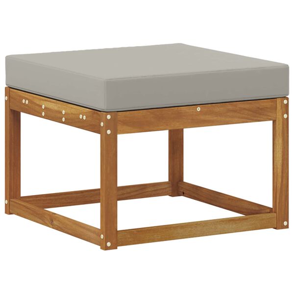 vidaXL Z&aacute;hradn&aacute; s&uacute;prava gaučov s vank&uacute;&scaron;om 5 pcs Pr&iacute;rodn&aacute; a svetlosiv&aacute;