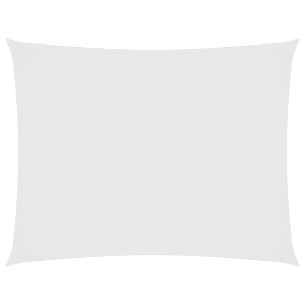 vidaXL Tieniaca plachta, oxford, obdĺžniková 3x4 m, biela